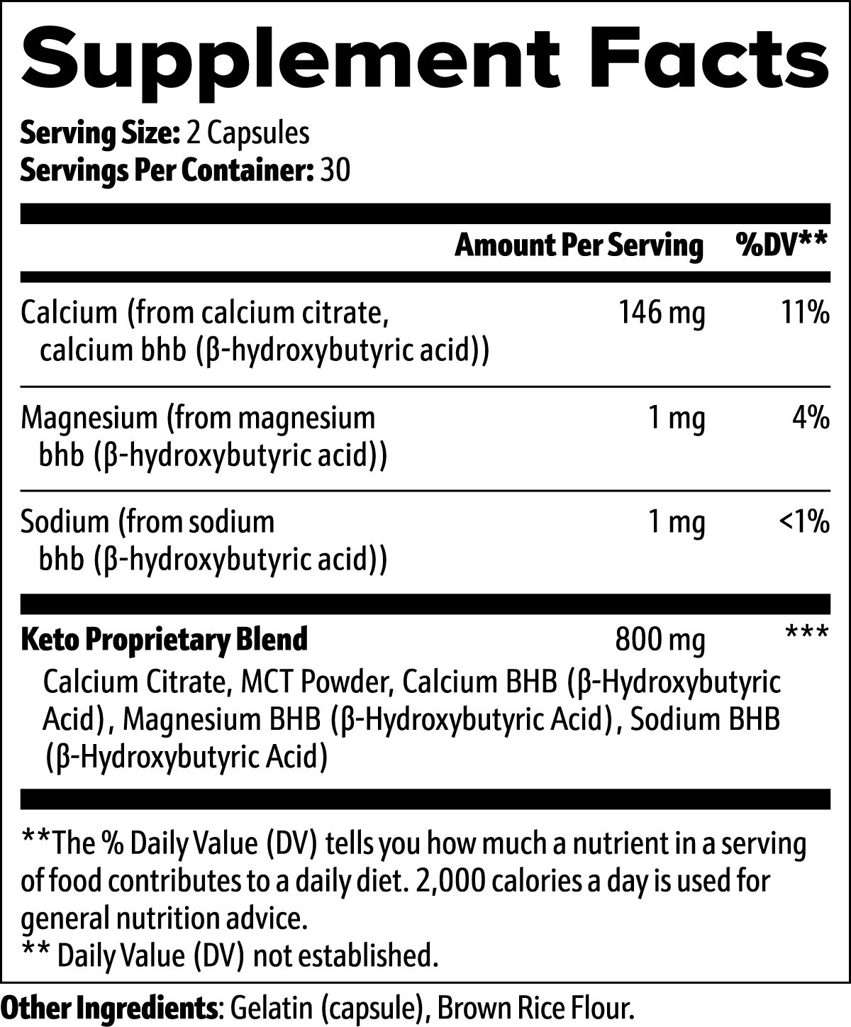 Nutridity Keto BHB Capsules, 60ct – Exogenous Ketone Salts (Calcium, Magnesium, Sodium BHB) with MCT Powder for Ketosis Support, Energy Boost, and Weight Management – Made in USA
