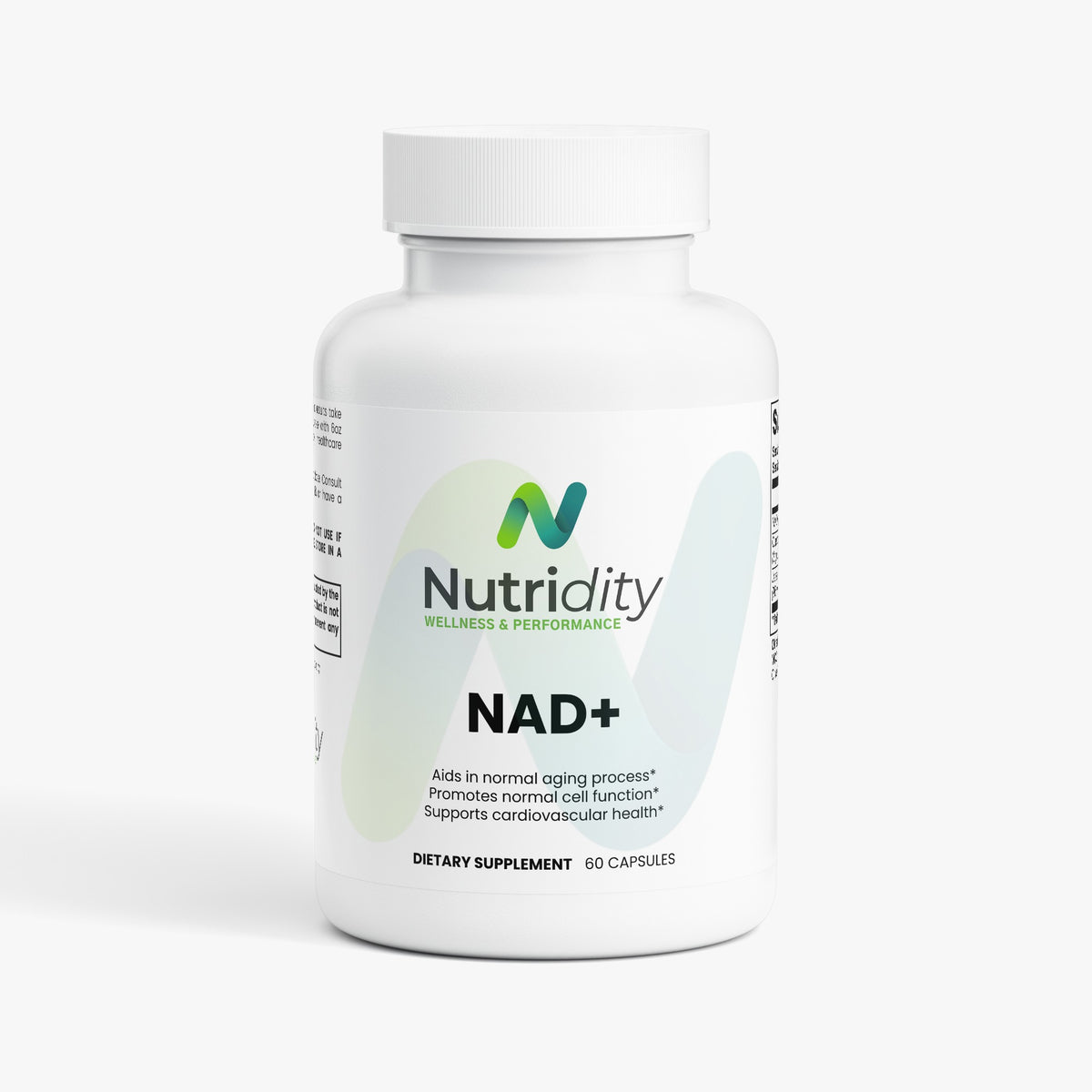 Nutridity NAD+ Capsules, 60ct, Vegetable, 500mg – Advanced Cellular Energy & Anti-Aging Supplement with Quercetin and Resveratrol for Longevity, Cellular Repair, and Cognitive Health – Made in USA