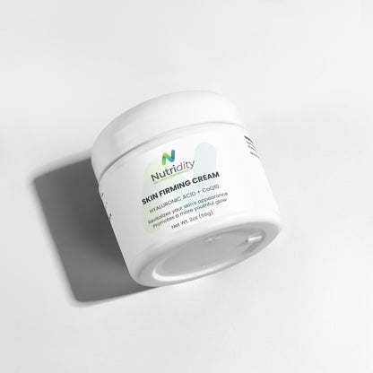 Nutridity Skin Firming Cream, 2 oz – Advanced DMAE, Hyaluronic Acid & CoQ10 Face Cream for Neck, Jawline, and Eye Area Lifting and Toning – Made in USA