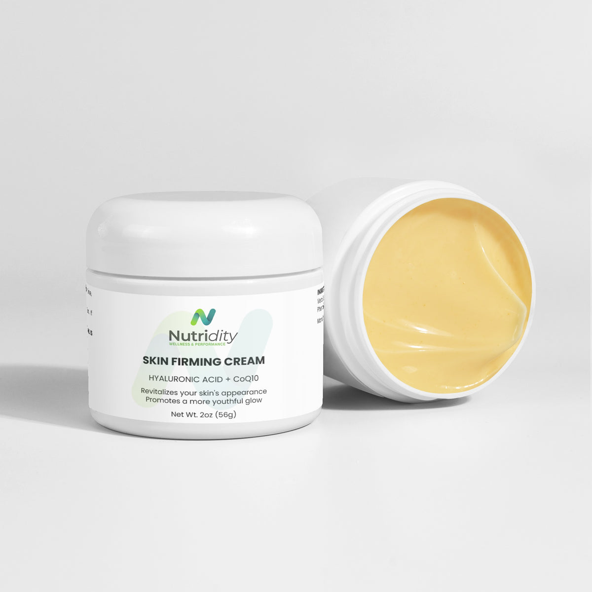 Nutridity Skin Firming Cream, 2 oz – Advanced DMAE, Hyaluronic Acid & CoQ10 Face Cream for Neck, Jawline, and Eye Area Lifting and Toning – Made in USA